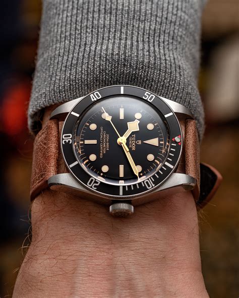 tudor 56|tudor black bay wrist.